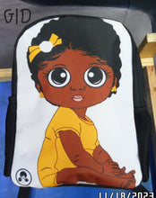 Load image into Gallery viewer, African American Girls Printed 12" Backpacks