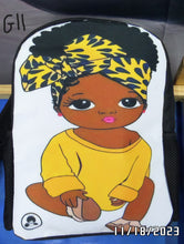 Load image into Gallery viewer, African American Girls Printed 12" Backpacks