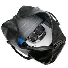Load image into Gallery viewer, Big Capacity Leather Travel Bag Waterproof Fitness Duffle Bag with Shoes Pocket Sports Weekend Luggage Bag Women Men Handbag