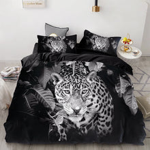 Load image into Gallery viewer, 3PCS Wolf Tiger Lion Animal Pattern Bedding Set