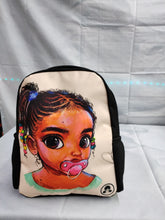 Load image into Gallery viewer, African American Girls Printed 12" Backpacks