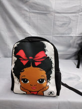 Load image into Gallery viewer, African American Girls Printed 12" Backpacks