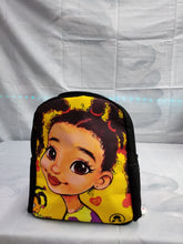 Load image into Gallery viewer, African American Girls Printed 12" Backpacks