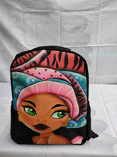 Load image into Gallery viewer, African American Girls Printed 12" Backpacks