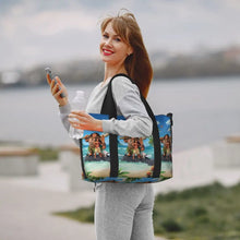 Load image into Gallery viewer, Custom Moana Tote Bag for Women Big Capacity Beach Gym Travel Bags