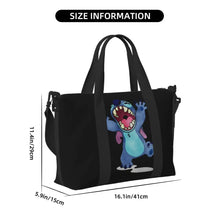 Load image into Gallery viewer, Custom Large SLilo And Stitch Cartoon Tote Bag Women Anime Shopping Shoulder Beach Gym Travel Bag