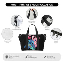 Load image into Gallery viewer, Custom Large SLilo And Stitch Cartoon Tote Bag Women Anime Shopping Shoulder Beach Gym Travel Bag