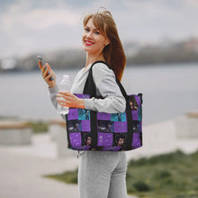 Load image into Gallery viewer, Custom Tinker Bell Stitch Wallpaper Tote Bag Women Large Capacity Beach Gym Travel Bags