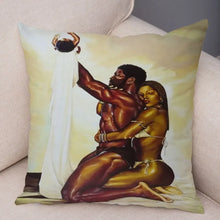 Load image into Gallery viewer, Pillowcase African men and women pillowcase decoration cartoon super dad cushion cover suitable for sofa car home