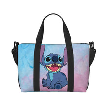 Load image into Gallery viewer, Custom Large SLilo And Stitch Cartoon Tote Bag Women Anime Shopping Shoulder Beach Gym Travel Bag