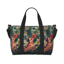 Load image into Gallery viewer, Custom Tinker Bell Stitch Wallpaper Tote Bag Women Large Capacity Beach Gym Travel Bags