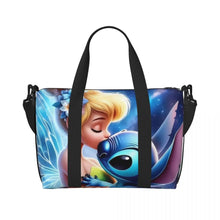 Load image into Gallery viewer, Custom Tinker Bell Stitch Wallpaper Tote Bag Women Large Capacity Beach Gym Travel Bags
