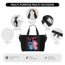 Load image into Gallery viewer, Custom Large SLilo And Stitch Cartoon Tote Bag Women Anime Shopping Shoulder Beach Gym Travel Bag