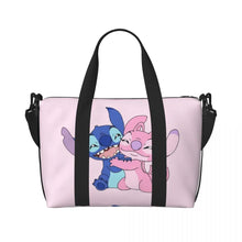 Load image into Gallery viewer, Custom Large SLilo And Stitch Cartoon Tote Bag Women Anime Shopping Shoulder Beach Gym Travel Bag