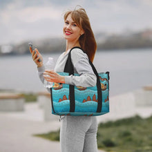 Load image into Gallery viewer, Custom Moana Tote Bag for Women Big Capacity Beach Gym Travel Bags