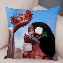 Load image into Gallery viewer, Pillowcase African men and women pillowcase decoration cartoon super dad cushion cover suitable for sofa car home