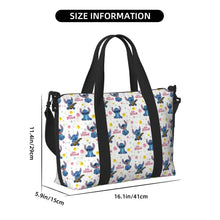 Load image into Gallery viewer, Custom Large SLilo And Stitch Cartoon Tote Bag Women Anime Shopping Shoulder Beach Gym Travel Bag