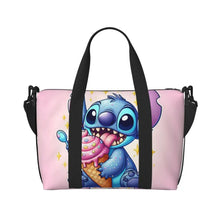 Load image into Gallery viewer, Custom Large SLilo And Stitch Cartoon Tote Bag Women Anime Shopping Shoulder Beach Gym Travel Bag