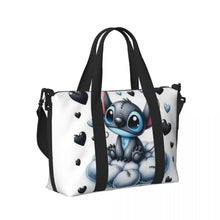 Load image into Gallery viewer, Custom Large SLilo And Stitch Cartoon Tote Bag Women Anime Shopping Shoulder Beach Gym Travel Bag