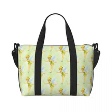 Load image into Gallery viewer, Custom Tinker Bell Stitch Wallpaper Tote Bag Women Large Capacity Beach Gym Travel Bags