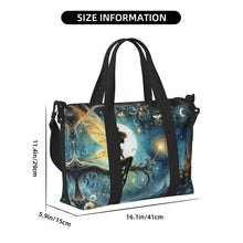 Load image into Gallery viewer, Custom Tinker Bell Stitch Wallpaper Tote Bag Women Large Capacity Beach Gym Travel Bags