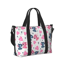 Load image into Gallery viewer, Custom Large SLilo And Stitch Cartoon Tote Bag Women Anime Shopping Shoulder Beach Gym Travel Bag