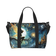 Load image into Gallery viewer, Custom Tinker Bell Stitch Wallpaper Tote Bag Women Large Capacity Beach Gym Travel Bags