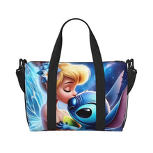 Load image into Gallery viewer, Custom Tinker Bell Stitch Wallpaper Tote Bag Women Large Capacity Beach Gym Travel Bags