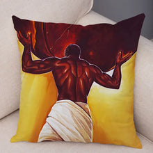 Load image into Gallery viewer, Pillowcase African men and women pillowcase decoration cartoon super dad cushion cover suitable for sofa car home