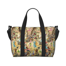 Load image into Gallery viewer, Custom Tinker Bell Stitch Wallpaper Tote Bag Women Large Capacity Beach Gym Travel Bags