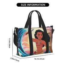 Load image into Gallery viewer, Custom Moana Tote Bag for Women Big Capacity Beach Gym Travel Bags