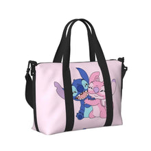 Load image into Gallery viewer, Custom Large SLilo And Stitch Cartoon Tote Bag Women Anime Shopping Shoulder Beach Gym Travel Bag