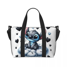 Load image into Gallery viewer, Custom Large SLilo And Stitch Cartoon Tote Bag Women Anime Shopping Shoulder Beach Gym Travel Bag