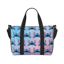 Load image into Gallery viewer, Custom Large SLilo And Stitch Cartoon Tote Bag Women Anime Shopping Shoulder Beach Gym Travel Bag