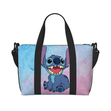 Load image into Gallery viewer, Custom Large SLilo And Stitch Cartoon Tote Bag Women Anime Shopping Shoulder Beach Gym Travel Bag