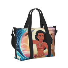 Load image into Gallery viewer, Custom Moana Tote Bag for Women Big Capacity Beach Gym Travel Bags