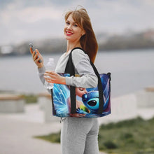 Load image into Gallery viewer, Custom Tinker Bell Stitch Wallpaper Tote Bag Women Large Capacity Beach Gym Travel Bags