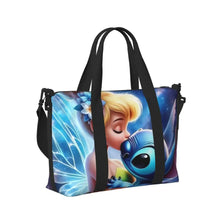 Load image into Gallery viewer, Custom Tinker Bell Stitch Wallpaper Tote Bag Women Large Capacity Beach Gym Travel Bags