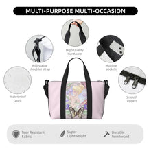 Load image into Gallery viewer, Custom Tinker Bell Stitch Wallpaper Tote Bag Women Large Capacity Beach Gym Travel Bags