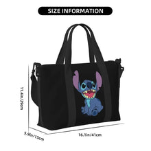 Load image into Gallery viewer, Custom Large SLilo And Stitch Cartoon Tote Bag Women Anime Shopping Shoulder Beach Gym Travel Bag