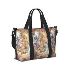 Load image into Gallery viewer, Custom Tinker Bell Stitch Wallpaper Tote Bag Women Large Capacity Beach Gym Travel Bags