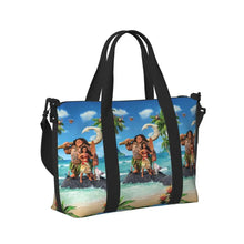 Load image into Gallery viewer, Custom Moana Tote Bag for Women Big Capacity Beach Gym Travel Bags