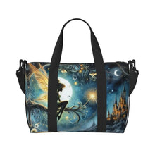 Load image into Gallery viewer, Custom Tinker Bell Stitch Wallpaper Tote Bag Women Large Capacity Beach Gym Travel Bags