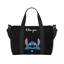 Load image into Gallery viewer, Custom Large SLilo And Stitch Cartoon Tote Bag Women Anime Shopping Shoulder Beach Gym Travel Bag