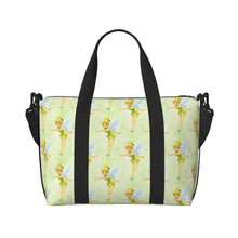 Load image into Gallery viewer, Custom Tinker Bell Stitch Wallpaper Tote Bag Women Large Capacity Beach Gym Travel Bags