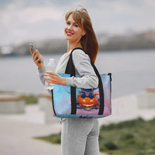 Load image into Gallery viewer, Custom Large SLilo And Stitch Cartoon Tote Bag Women Anime Shopping Shoulder Beach Gym Travel Bag