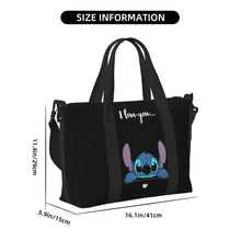 Load image into Gallery viewer, Custom Large SLilo And Stitch Cartoon Tote Bag Women Anime Shopping Shoulder Beach Gym Travel Bag