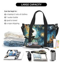 Load image into Gallery viewer, Custom Tinker Bell Stitch Wallpaper Tote Bag Women Large Capacity Beach Gym Travel Bags