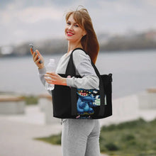 Load image into Gallery viewer, Custom Large SLilo And Stitch Cartoon Tote Bag Women Anime Shopping Shoulder Beach Gym Travel Bag