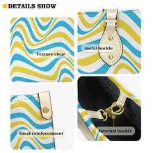 Load image into Gallery viewer, Butterfly and Flower Print Custom Name Leather Handbags for Women Elegant Shoulder Bag